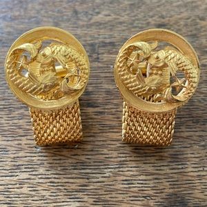 Vintage Swank Wrap-a-Round Cufflinks Pisces
